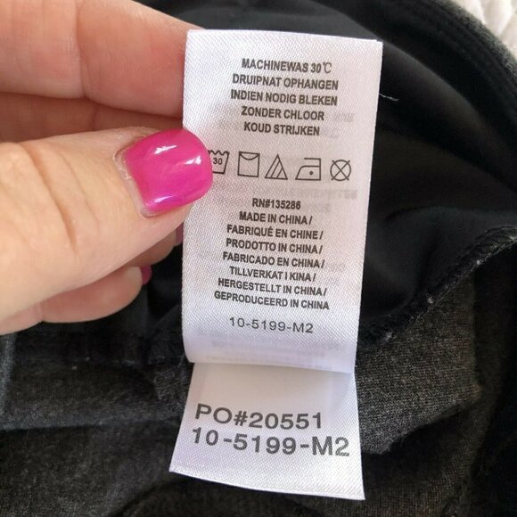 Lysse Women's Size Small Seamed Ponte Pull On Charcoal Gray Leggings - Picture 7 of 8